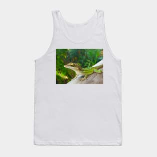 Green Lizard Tank Top